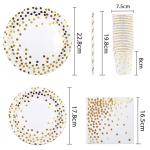 Birthday Party 100 Biodegradable Bronzing Dots Disposable Dishware