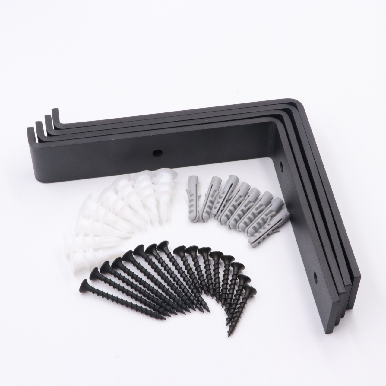 Standard Zinc Plating Metal Shelf Bracket with 5mm Thickness and Screws Included