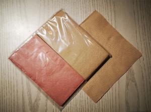 Quality Disposable Skin Friendly Color Paper Napkin 17gsm Soft Of Two Color wholesale