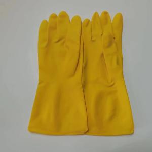 Quality Thickening Acid Resistance Latex Household Glove 32CM Industrial Latex Glove wholesale