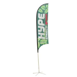 Quality Outdoor Flying Advertising Banner Flags Cross Base Beach Promotional Flag Banner wholesale