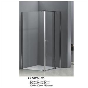 Quality Square Shaped Pivot Door Shower Enclosures Tempered Glass Shower Screen wholesale