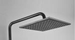 Wall Mounted Copper Black Champagne Rain Shower Faucets With Handle