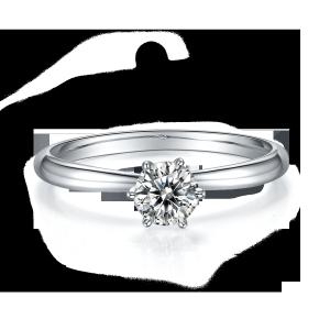 Quality 925 Sterling Silver Moissanite Diamond Rings For Wedding Engagement wholesale
