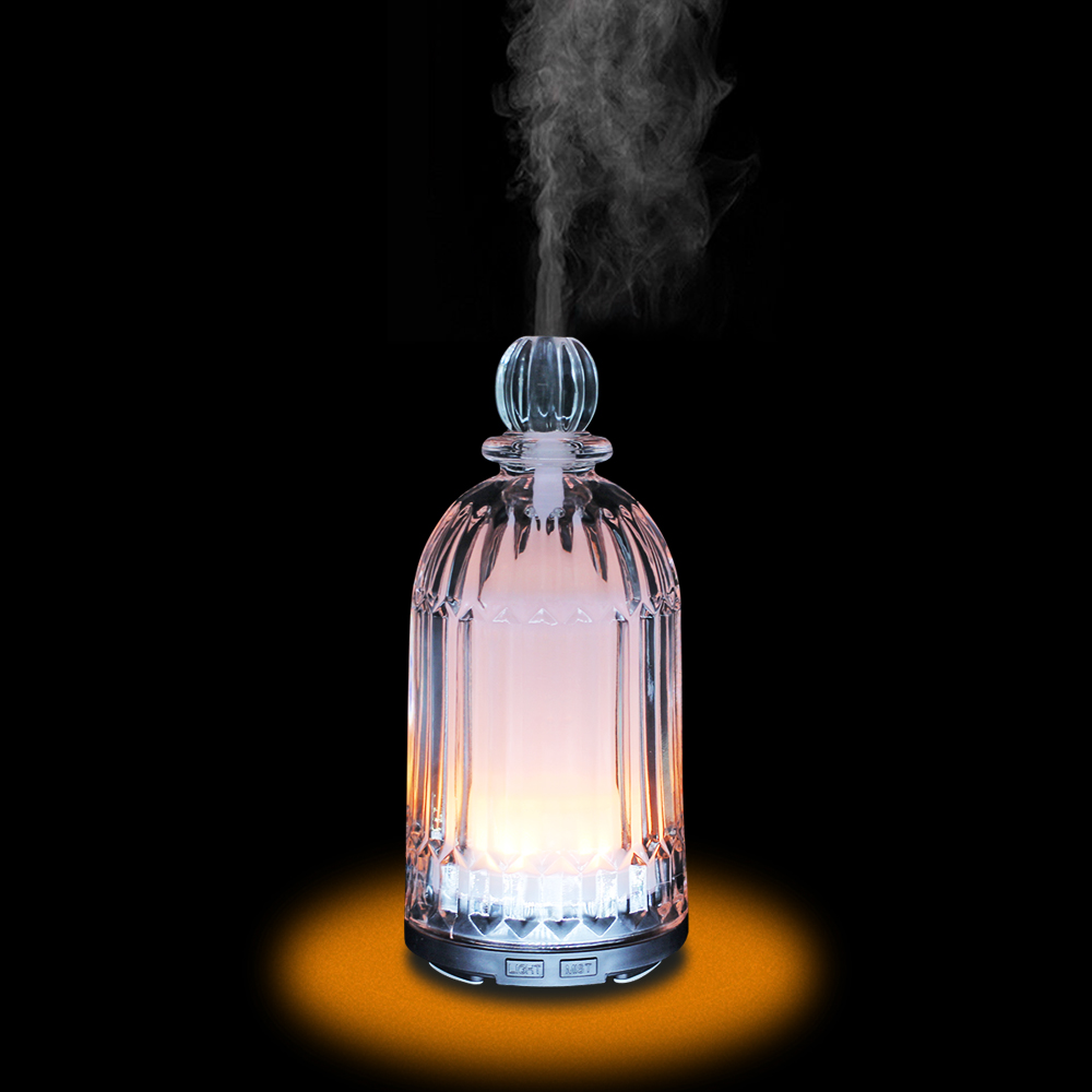 HOMEFISH OEM Dropshipping Multicolored 120ml Glass Humidifier Essential Oil Diffuseur Scent Diffuser Machine