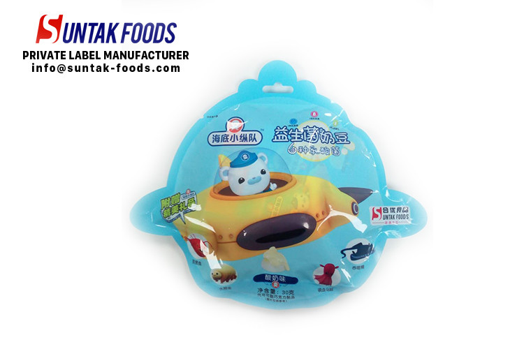 License Brand Whole Milk Powder Coating Biscuit With Surprise Gift For Children