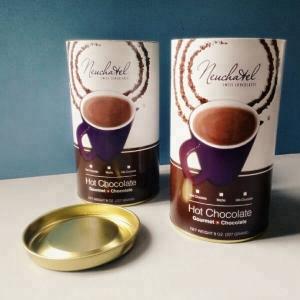Quality Airtight Paper Composite Cans , 63mm Cardboard Cylinder Containers wholesale