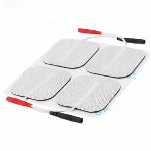 Quality 5X5cm Square tens replacement electrode pads Muscle Stimulator Pre Wire Type wholesale