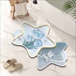 Quality Bathroom Waterproof Carpet Creative Tulip Series Pattern Carpets wholesale