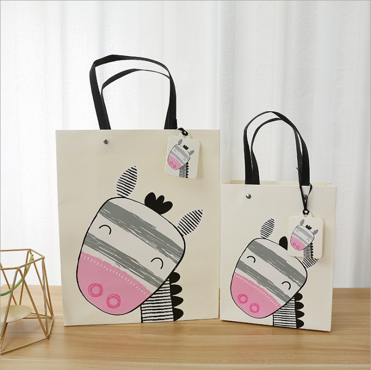 Card Paper Fashion Shopping Bags Simple Style