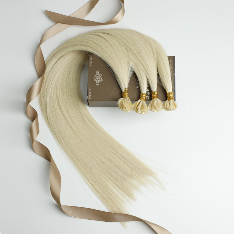 Unprocessed Keratin Ombre Human Hair Extensions Russian Remy U Tip