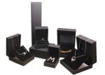 High - Grade Leather Mens Jewelry Box , Black Luxury Leather Travel Jewelry Case