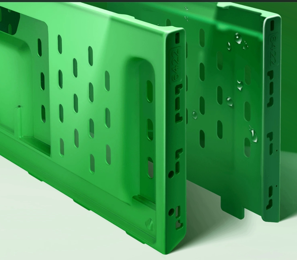 Virgin Plastic Collapsible Folding Vegetable Crate for Agriculture Fruits Transportation