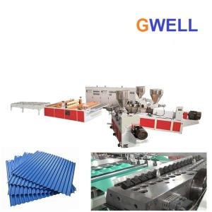 Quality PVC Glazed Roof Tile Wavy Board Extrusion Line 400kg h wholesale