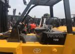 TOYOTA FD100 Japan Second Hand Forklifts 2660x1225x2140mm Overall Dimensions