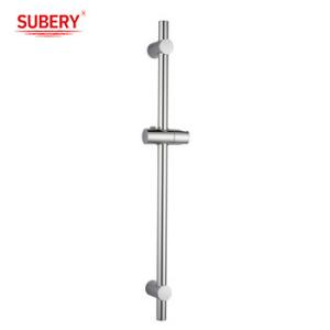 Quality Metalique Wall Mounted Polished Chrome Hand Shower Slide Bar Stainless Steel with Height Adjustable Shower Head Holder wholesale