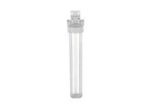 Quality 20'' food grade clear plastic water filter housings with 1'' inlet/outlet brass port wholesale