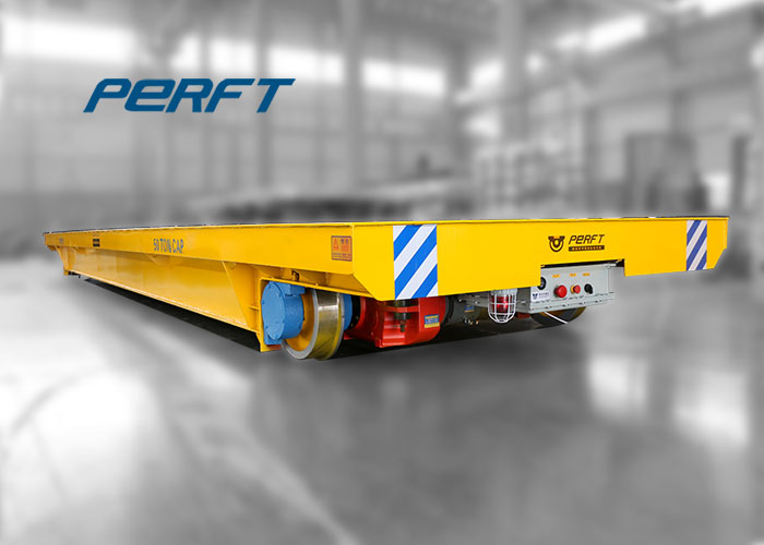 150 T Industrial Large Motorized Heavy Duty Plant Trailer , Material Transfer Trolley