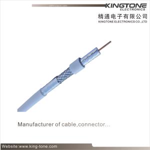 Quality 77% AL Braid Coaxial Cable RG6 18 AWG CCS with Jelly PE for Underground wholesale
