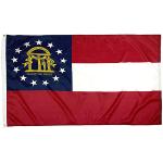 State of Georgia Flag 3x5 ft Outdoor Dupont Heavy duty Nylon US Flags Brass