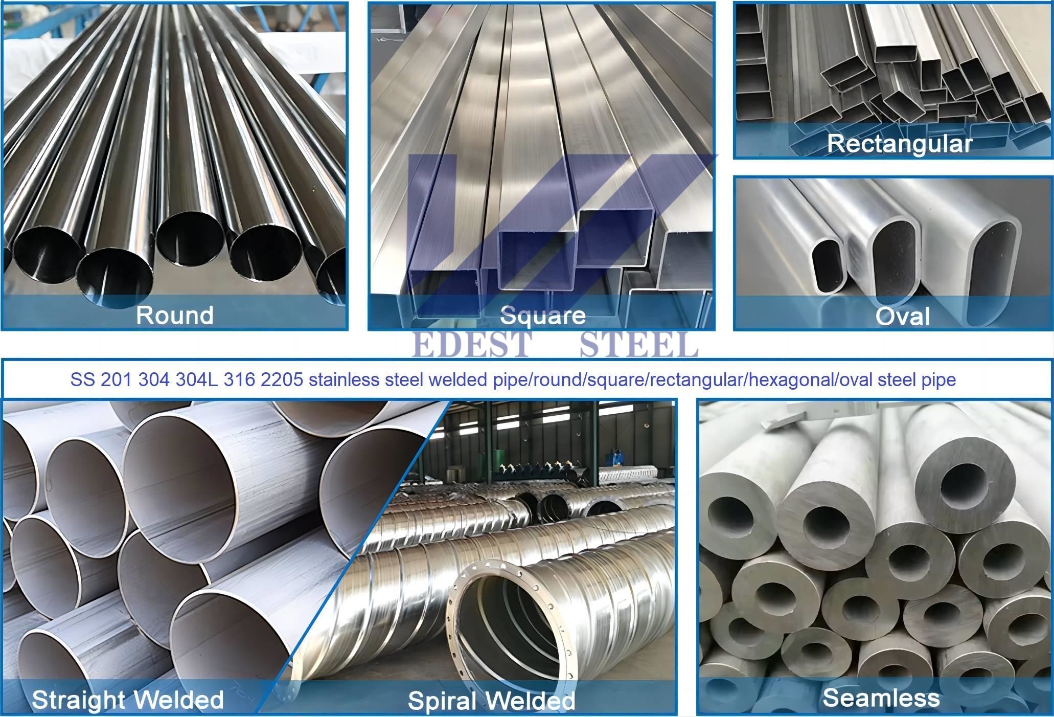 Pickled Bright Polished Welded 304 Stainless Steel Tubing 5800mm 6000mm Length