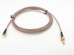 MMCX Right Angle Plug To SMB Female Straight RF Cable Assembly RG 178