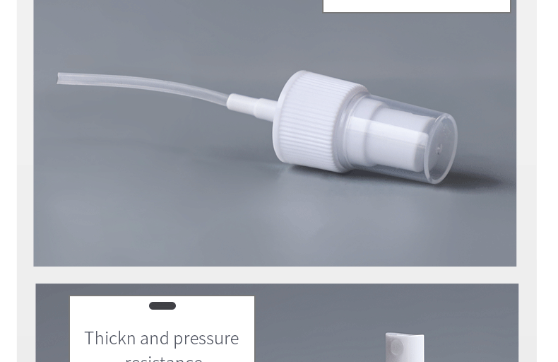 Recyclable 40ml Alcohol Transparent PET Spray Bottle 73*34mm