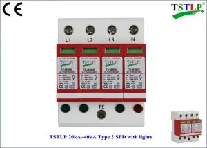 Quality 40kA Type 2 Lightning Surge Arrester 75v / 150v / 275v / 320v /380v / 440v wholesale