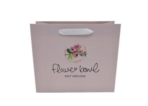 Quality Elegant flower Style Custom Printed Personalised Paper Gift Bags with Handles wholesale