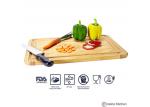 Eco Friendly Wood Block Chopping Board Large Meat Cutting Board 12''X18''X0.8''