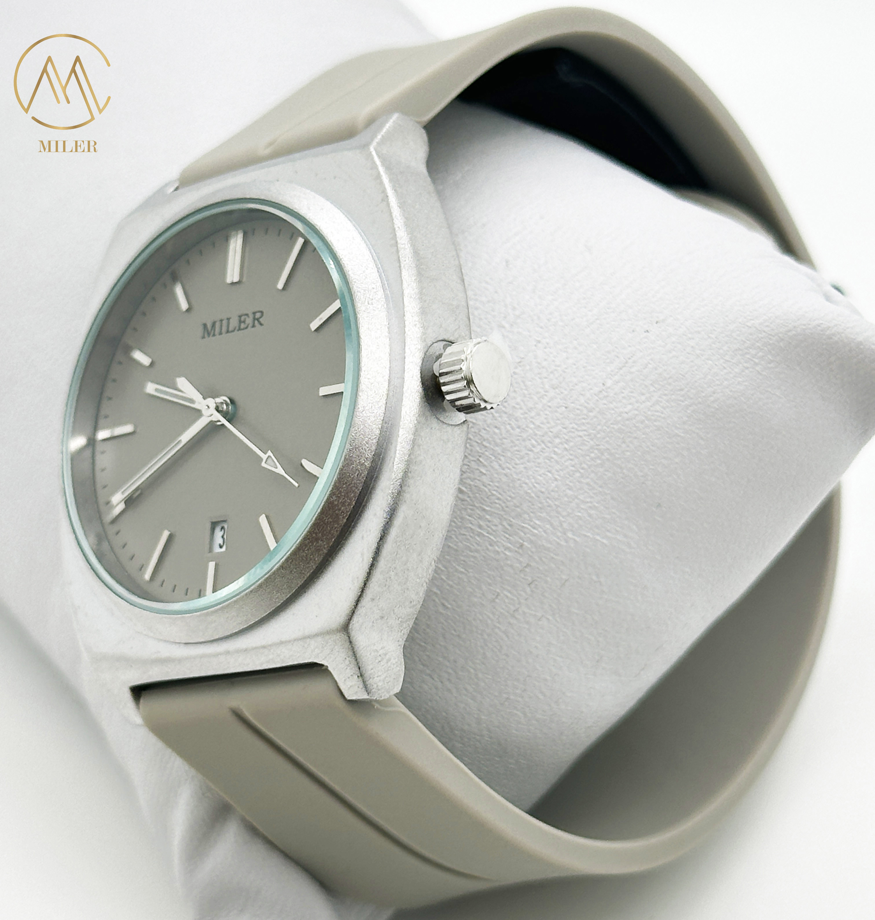 Silicone Case Classic Wrist Watches For Couple 30M Waterproof