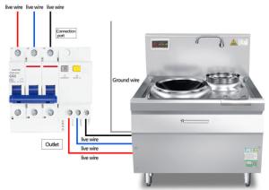 Quality 380V 12000W Single Induction Cooktop , Heavy Duty Induction Stove Easy Operate wholesale