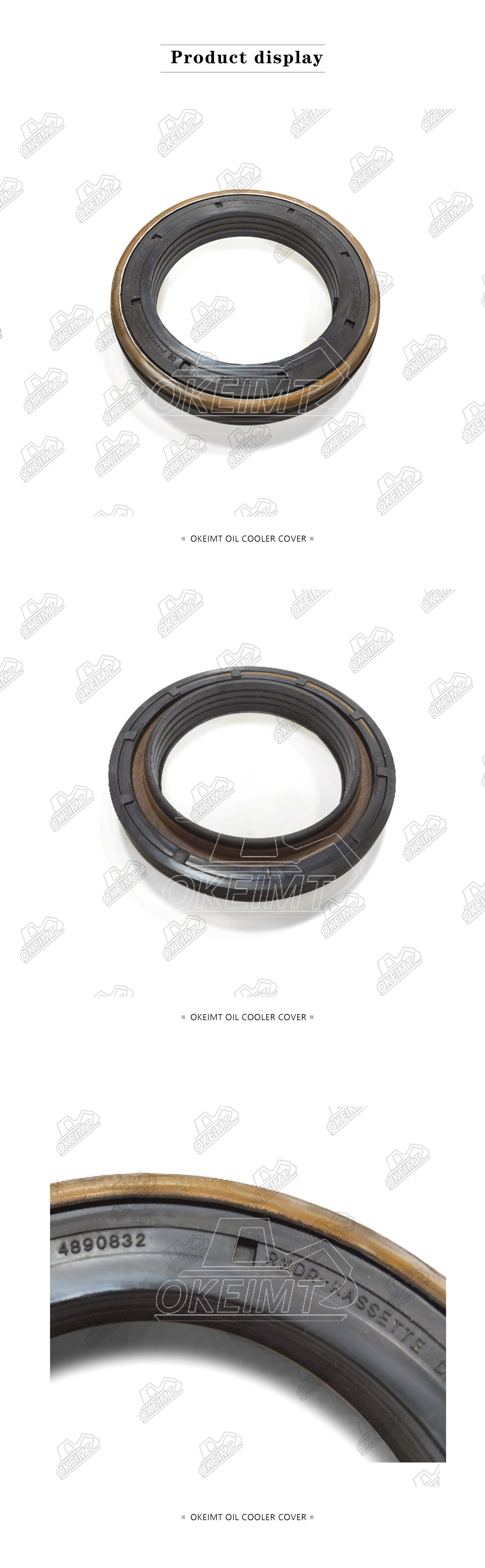 4890832 Crankshaft Front Oil Seal For Cummins QSB ISB 4.5L 6.7L 6D107