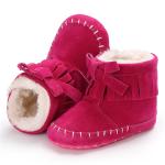 New arrived Faux suede Tassel bowknot 0-18 months Warm baby boots booties