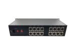 16Channel Forward XLR Balanced Audio to Fiber Converter,broadcasts quality audio