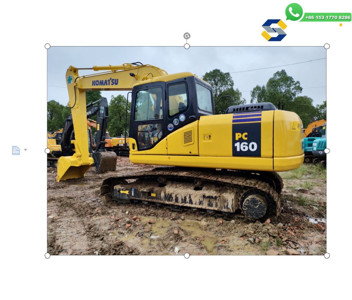 16 Tons Used komatsu 160 Excavator Crawler Excavator PC160-7 for Sale