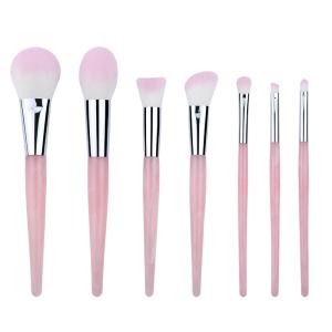 Quality Luxury Cosmetic Makeup Brush Set resin or rose quartz handle copper ferrule wholesale