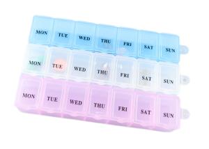 Quality Convenient PP Plastic Weekly Pill Box With Large Compartments wholesale