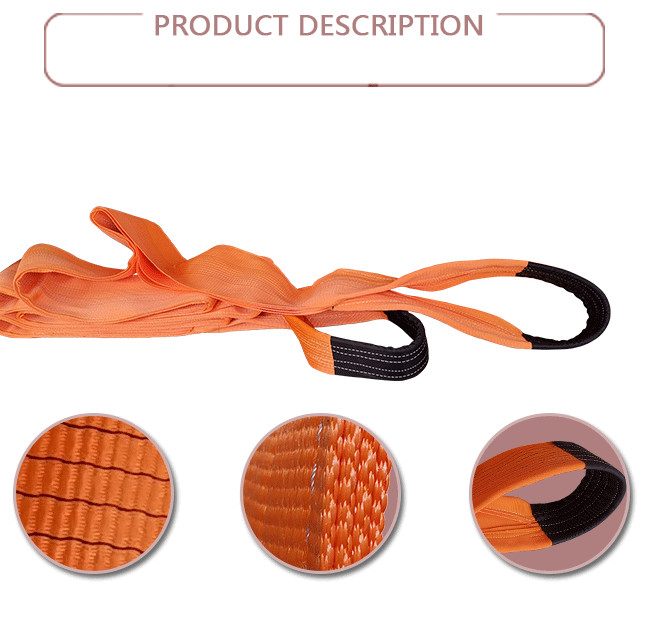 10000kg Polyester Webbing Lifting Slings EN1492-1 Crane Equipment Lifting Straps