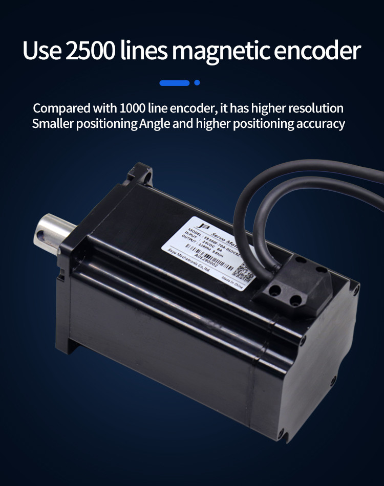 70W High Torque DC Servo Motor 5.6Nm Permanent Magnet 120RPM