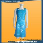 Food Industrial Disposable Pe Apron , Blue LDPE Disposable Plastic Smocks