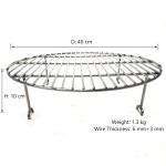 Round Four Legs 40cm Stainless Steel Grill Cooking Grates