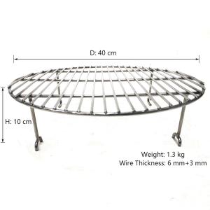 Quality Round Four Legs 40cm Stainless Steel Grill Cooking Grates wholesale