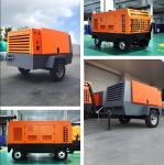 Diesel Mobile Air Compressor Water Cooling For Industrial