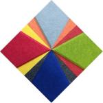 9mm Soundproof Polyester Fiber Acoustic Wall Panels Environmental Protection