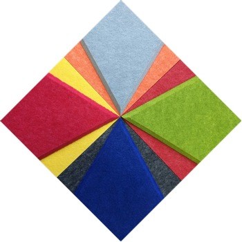 3D 9mm Thick Eco-Friendly PET Sound Dampening Decor Acoustic Wall Panels