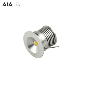 Quality D30xH25mm AC/DC12V LED 1W 120degree interior LED spot light/led cabinet light wholesale
