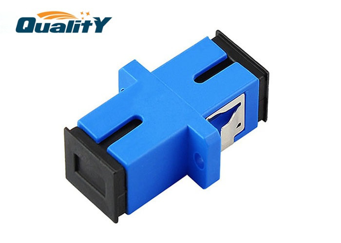 Sm Dx Sc / Upc Internal Fiber Optic Adapter Single Mode SC / PC Optic Fiber Coupler