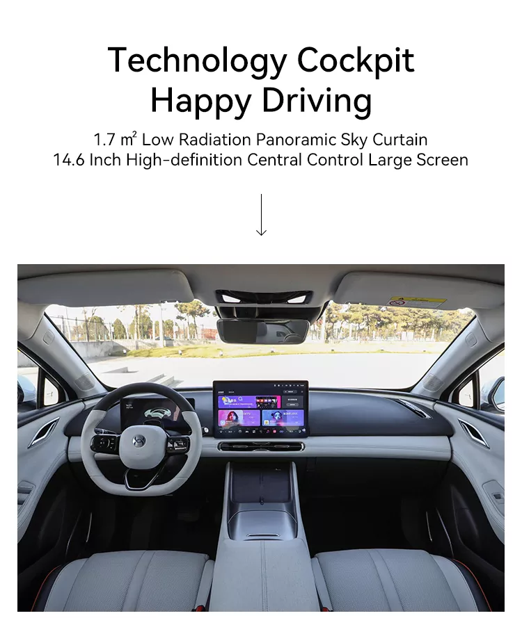 Affordable Stock HYCAN A06 EV Car with 0.5 Hour Fast Charging Time and Lithium Battery