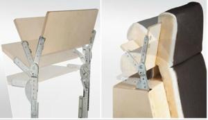 Quality Headrest 90-180 degree stainless steel hardware sofa hinge wholesale